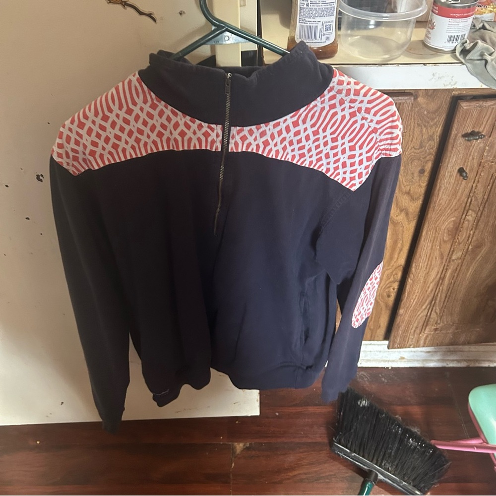 Simply Southern Navy and Red Patterned Jacket